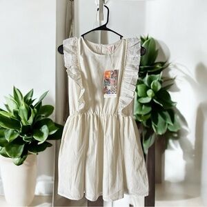 Masala Baby Silver Metallic Stripe Dress